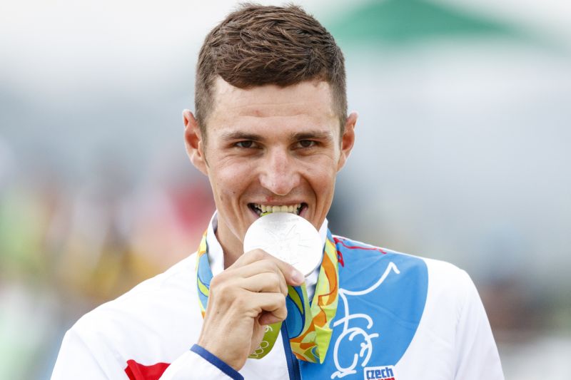 Stříbrná medaile Jaroslava Kulhavého.