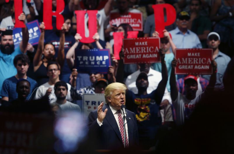 Prezidentský kandidát Donald Trump. 
