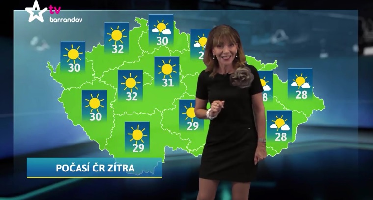 Moderátorka Michaela Dolinová. Moderátorka Michaela Dolinová.