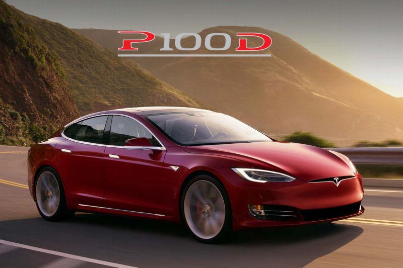 Tak tohle je on, sedan Model S P100D.
