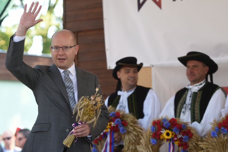 Premiér Bohuslav Sobotka na agrosalonu Země živitelka.