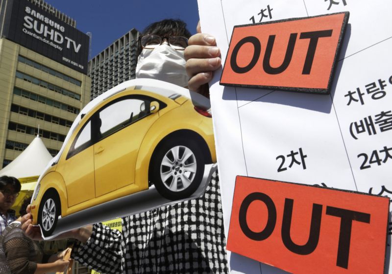 Korea kvůli emisnímu skandálu vyřadila z prodeje většinu modelů Volkswagenu (ilustrační foto).