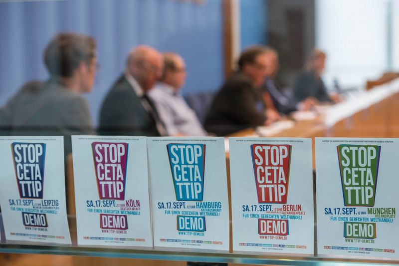 Proti TTIP se demonstrovalo i v Německu (ilustrační foto).