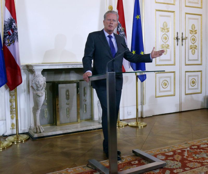 Rakouský vicekancléř a ministr hospodářství Reinhold Mitterlehner.
