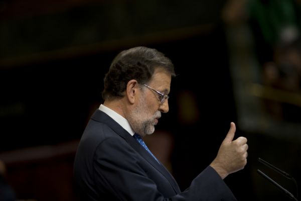 Šéf lidovců Mariano Rajoy.