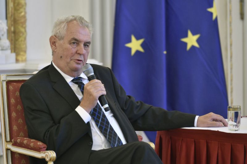 Prezident republiky Miloš Zeman.