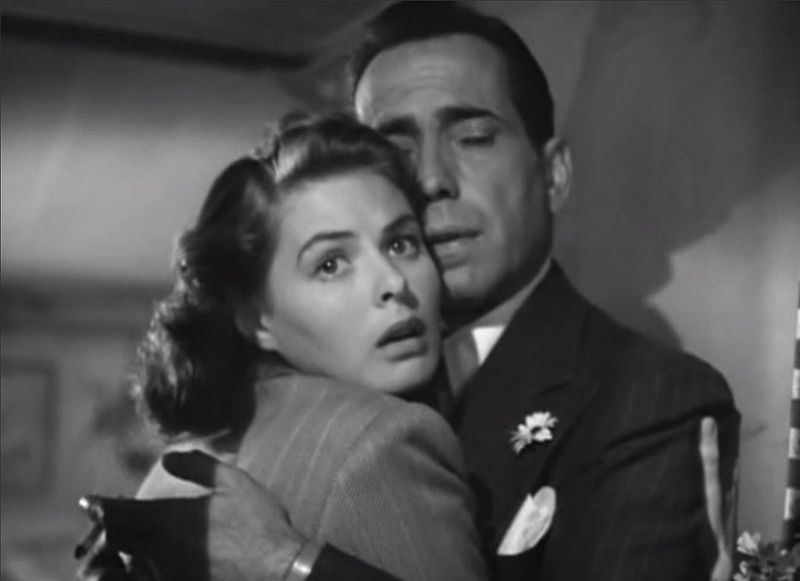 Ingrid Bergmanová a Humphrey Bogart.