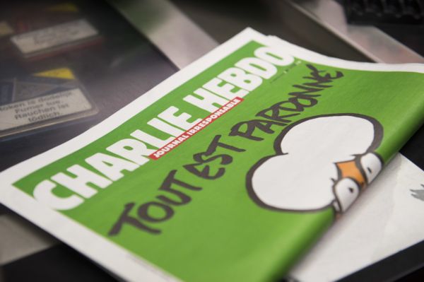 Satirický francouzský časopis Charlie Hebdo.
