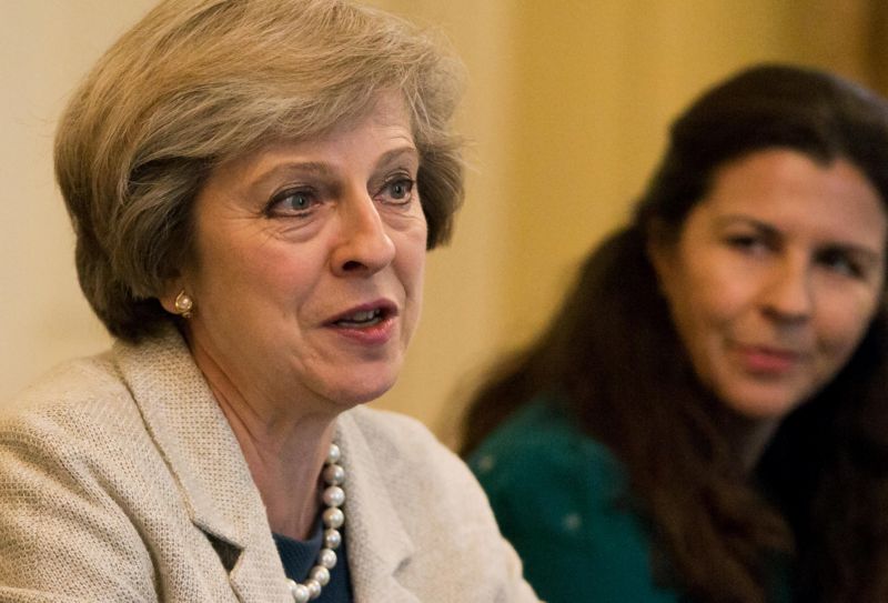 Britská premiérka Theresa Mayová. Britská premiérka Theresa Mayová.