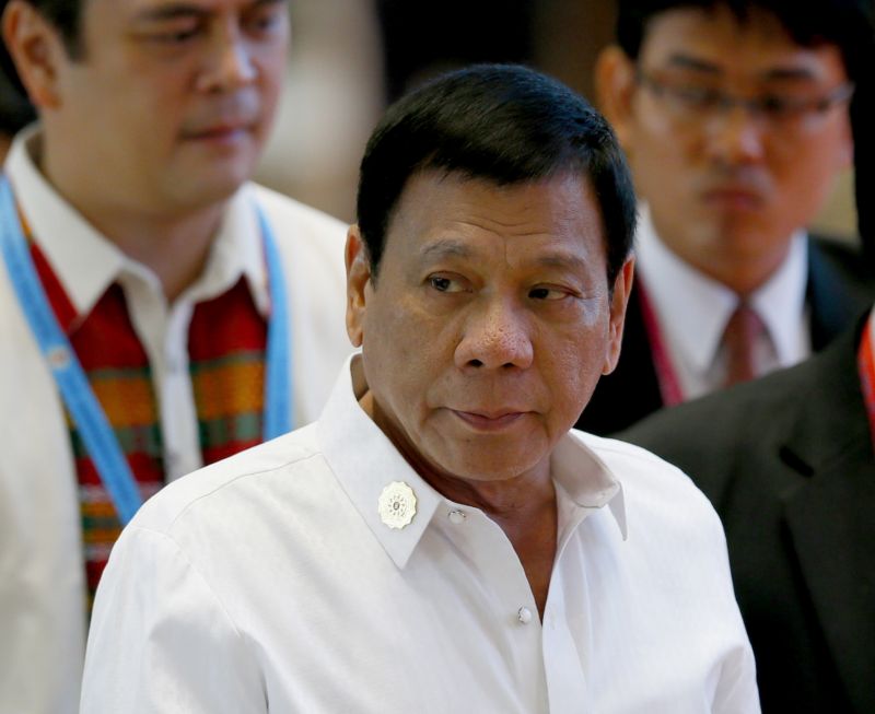 Filipínský prezident Rodrigo Duterte. Filipínský prezident Rodrigo Duterte.