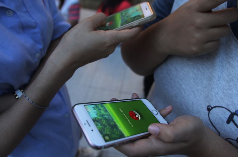 Hra Pokémon Go. Hra Pokémon Go.