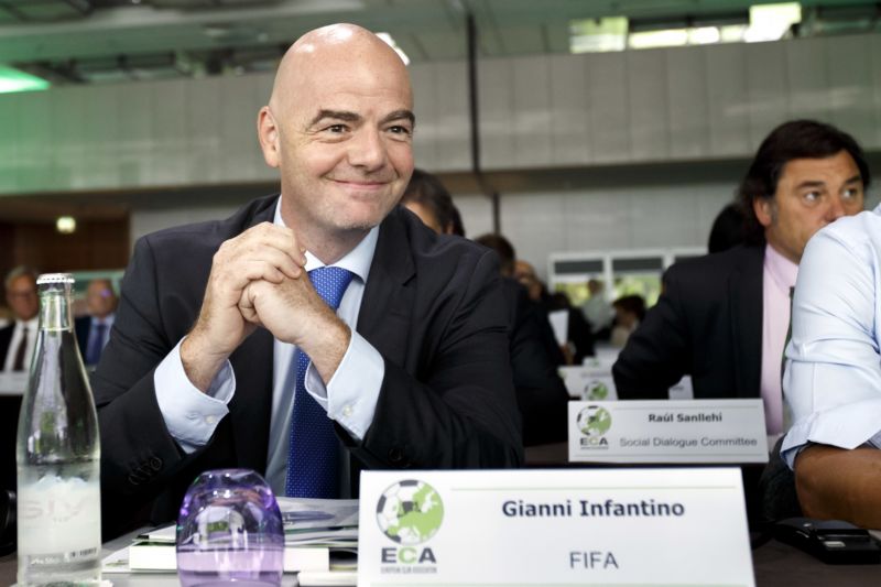 Předseda FIFA Gianni Infantino.