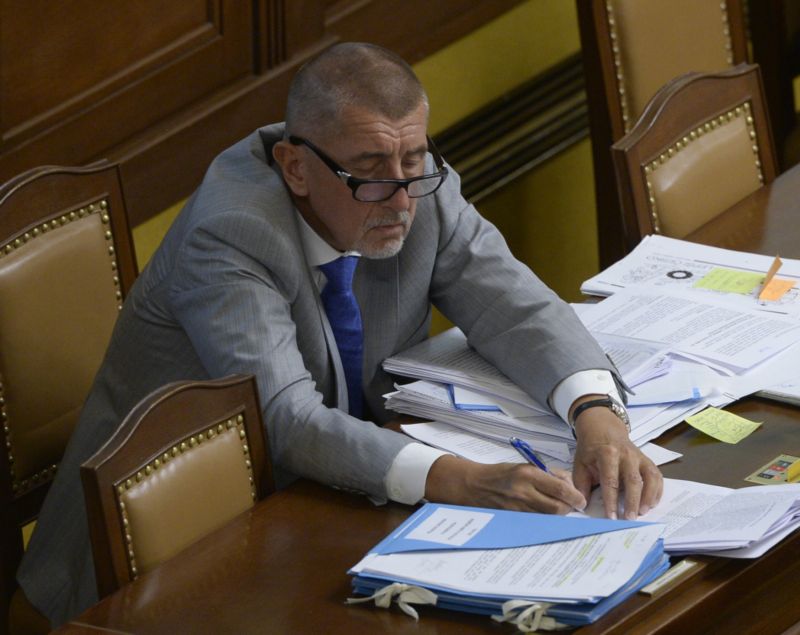 Ministr financí Andrej Babiš. Ministr financí Andrej Babiš.