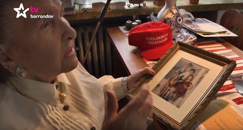 Bývalá Trumpova tchýně při exkluzivním rozhovoru pro TV Barrandov. 