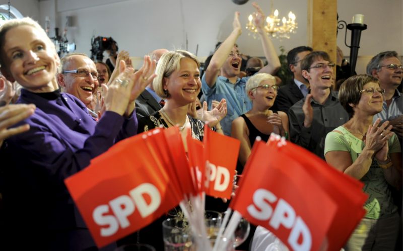Voliči SPD. 