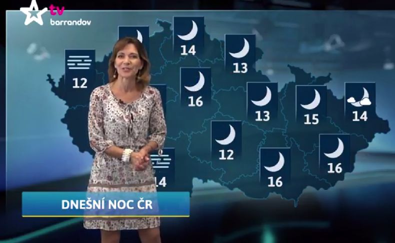 Moderátorka Michaela Dolinová. Moderátorka Michaela Dolinová.