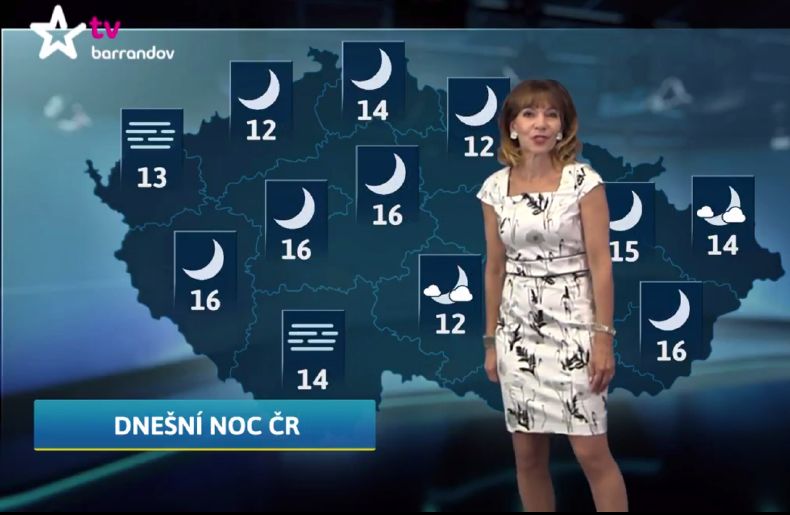 Moderátorka Michaela Dolinová. Moderátorka Michaela Dolinová.