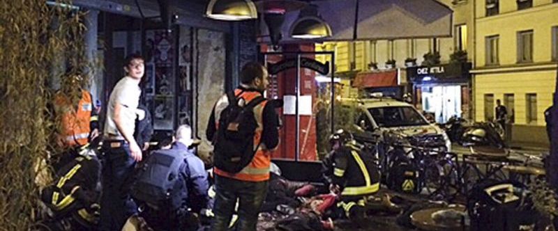 Klub Bataclan po masakru. 