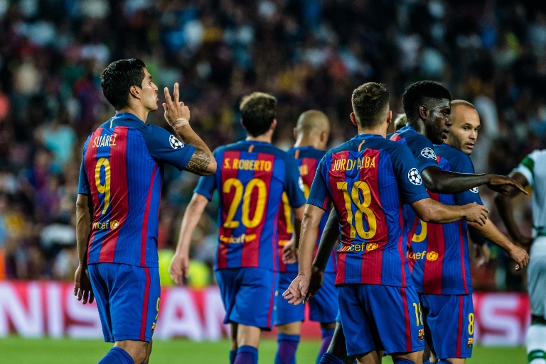 Barcelona v Lize mistrů deklasovala Celtic Glasgow 7:0. 