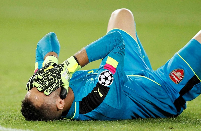 Gólman Arsenalu David Ospina.