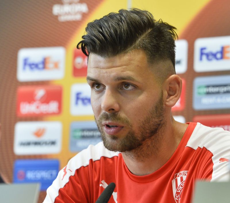 Slovenský fotbalista Plzně Michal Ďuriš.