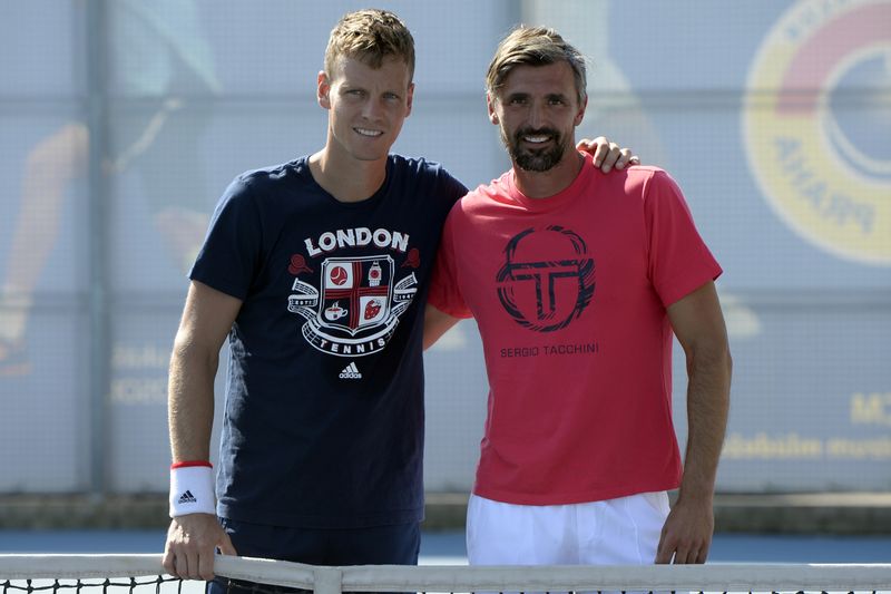 Tomáš Berdych a Goran Ivaniševič.