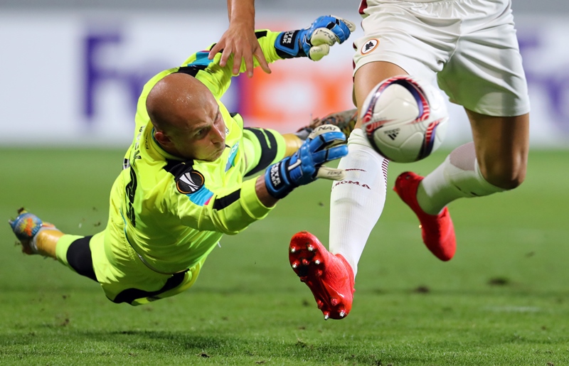Plzeňský brankář Petr Bolek.