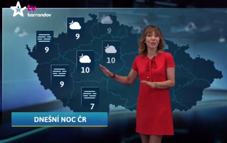 Moderátorka Michaela Dolinová. Moderátorka Michaela Dolinová.