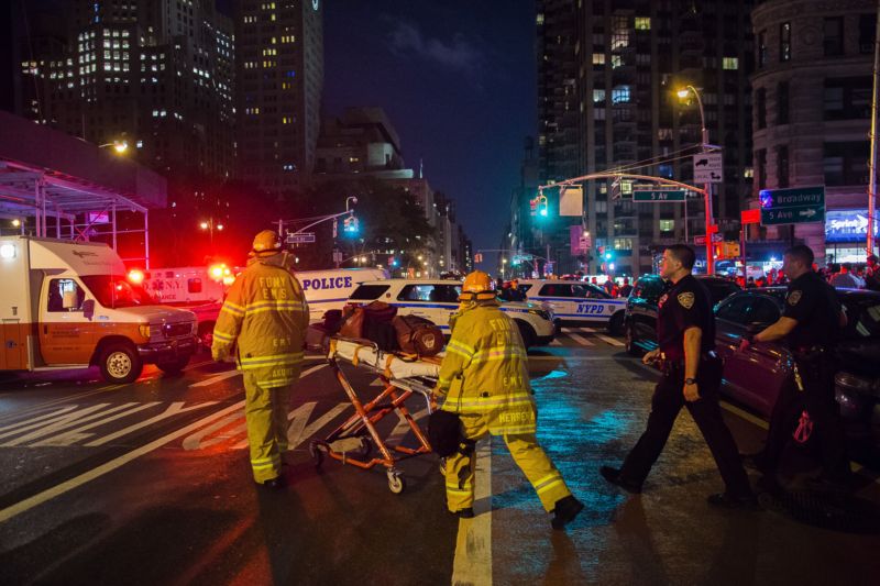 Po explozi na Manhattanu. 