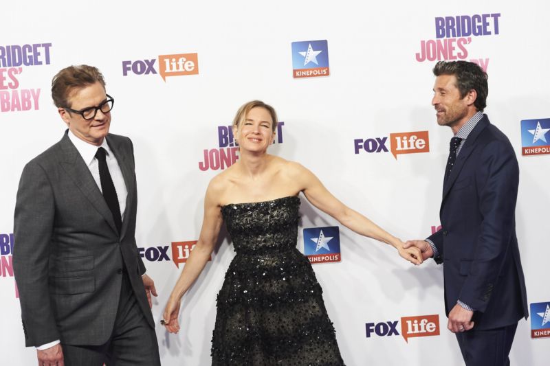 Herci Colin Firth, Renée Zellwegerová a Jones Patrick Dempsey.