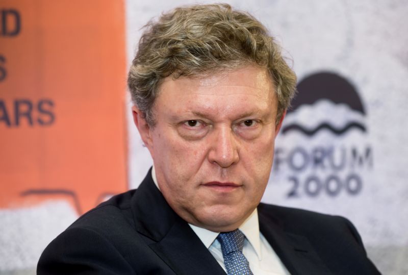 Předseda liberálního opozičního hnutí Jabloko Grigorij Javlinskij.