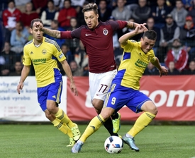 Sparta měla v zápase několik šancí. Nastřelila i tři břevna.