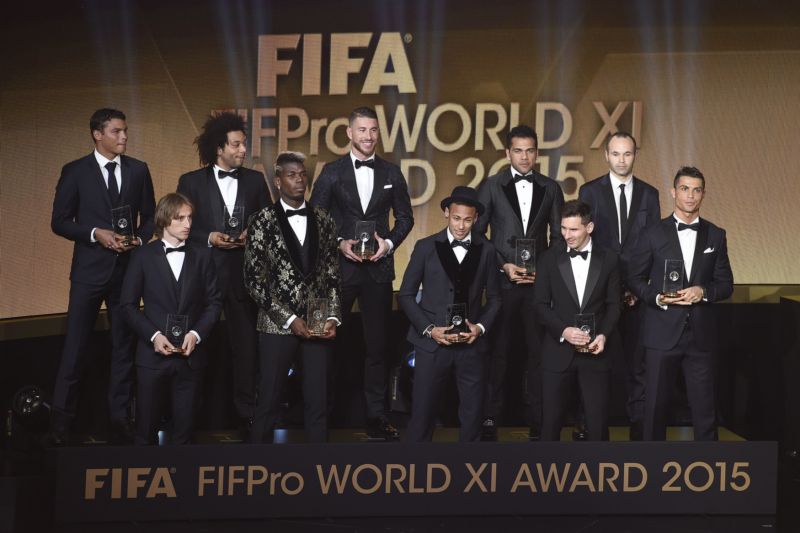 Nejlepší jedenáctka roku 2015 podle mezinárodní federace FIFA.