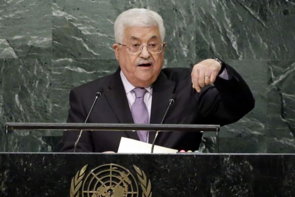 Předseda palestinské samosprávy Mahmúd Abbás.
