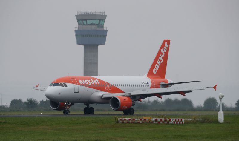 Britská společnost easyJet. 