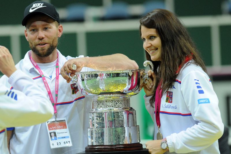 Rob Steckley a Lucie Šafářová.