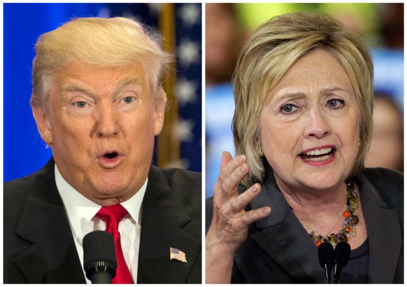 Duel Trumpa a Clintonové.