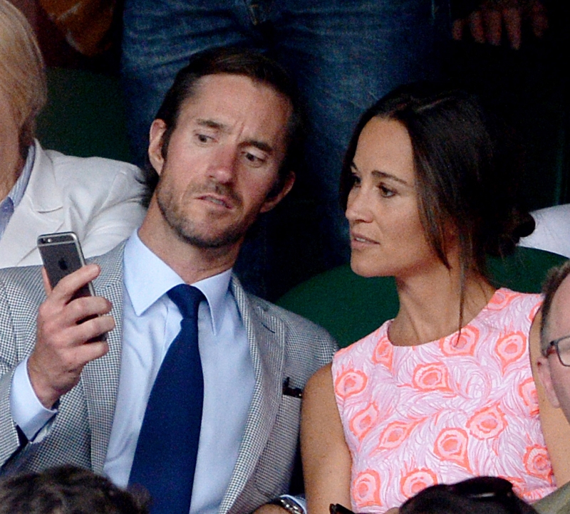 Pippa Middleton a její snoubenec James Matthews.