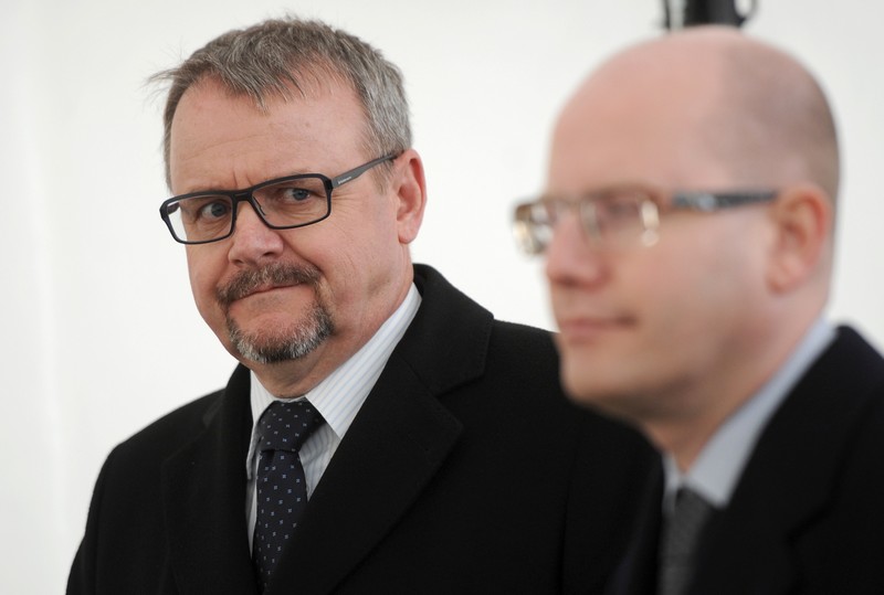 Dan Ťok (vlevo) a premiér Bohuslav Sobotka.