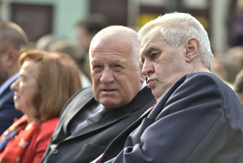 Miloš Zeman v rozhovoru s Václavem Klausem.