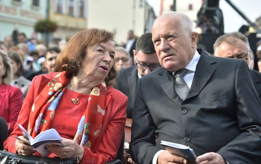Exprezident Václav Klaus s manželkou Livií.