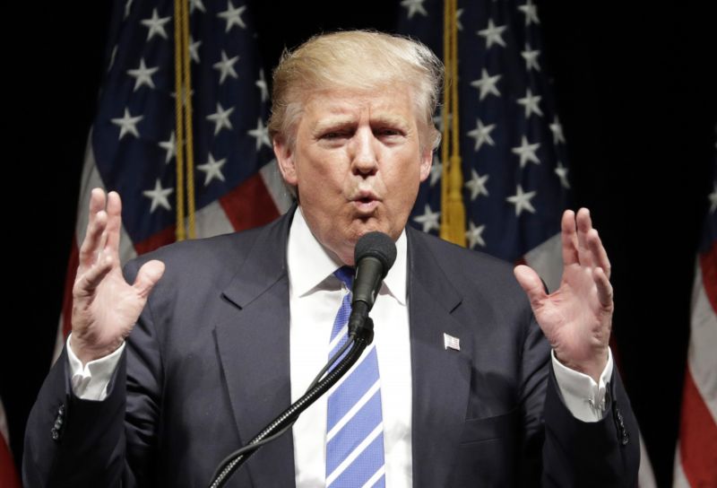 Prezidentský kandidát Donald Trump.