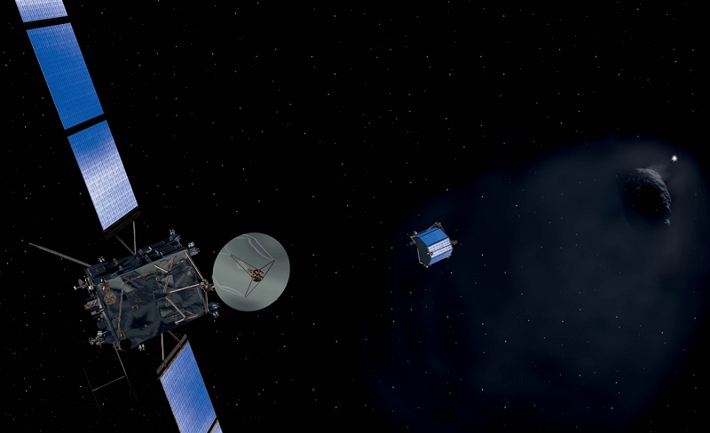 Sonda Rosetta Evropské vesmírné agentury (ESA).