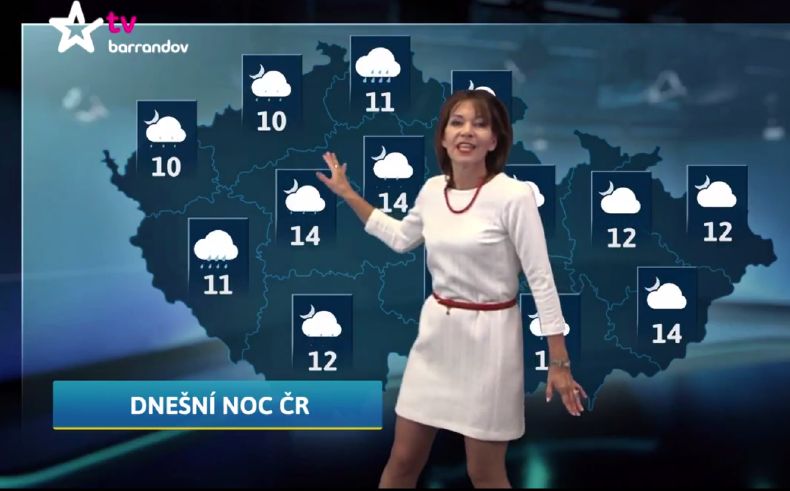 Moderátorka Michaela Dolinová. Moderátorka Michaela Dolinová.