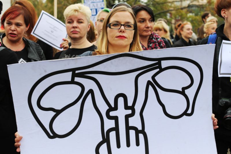 Protesty ve Varšavě.