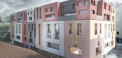 Projekt bytového domu v pražské ulici U Milosrdných se přezdívá "maršmeloun".