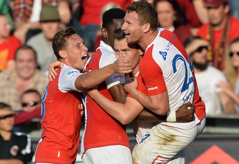 Slavia v sobotu na domácím hřišti porazila Karvinou 1:0.