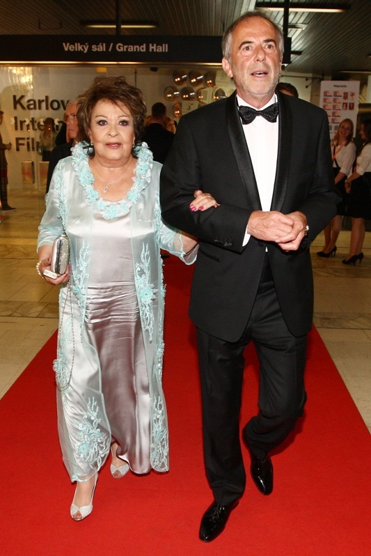 Jiřina Bohdalová s přítelem Lubomírem Fockem.