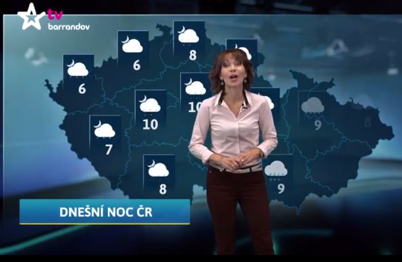 Moderátorka Michaela Dolinová. Moderátorka Michaela Dolinová.