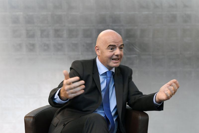 Prezident mezinárodní fotbalové federace FIFA Gianni Infantino.